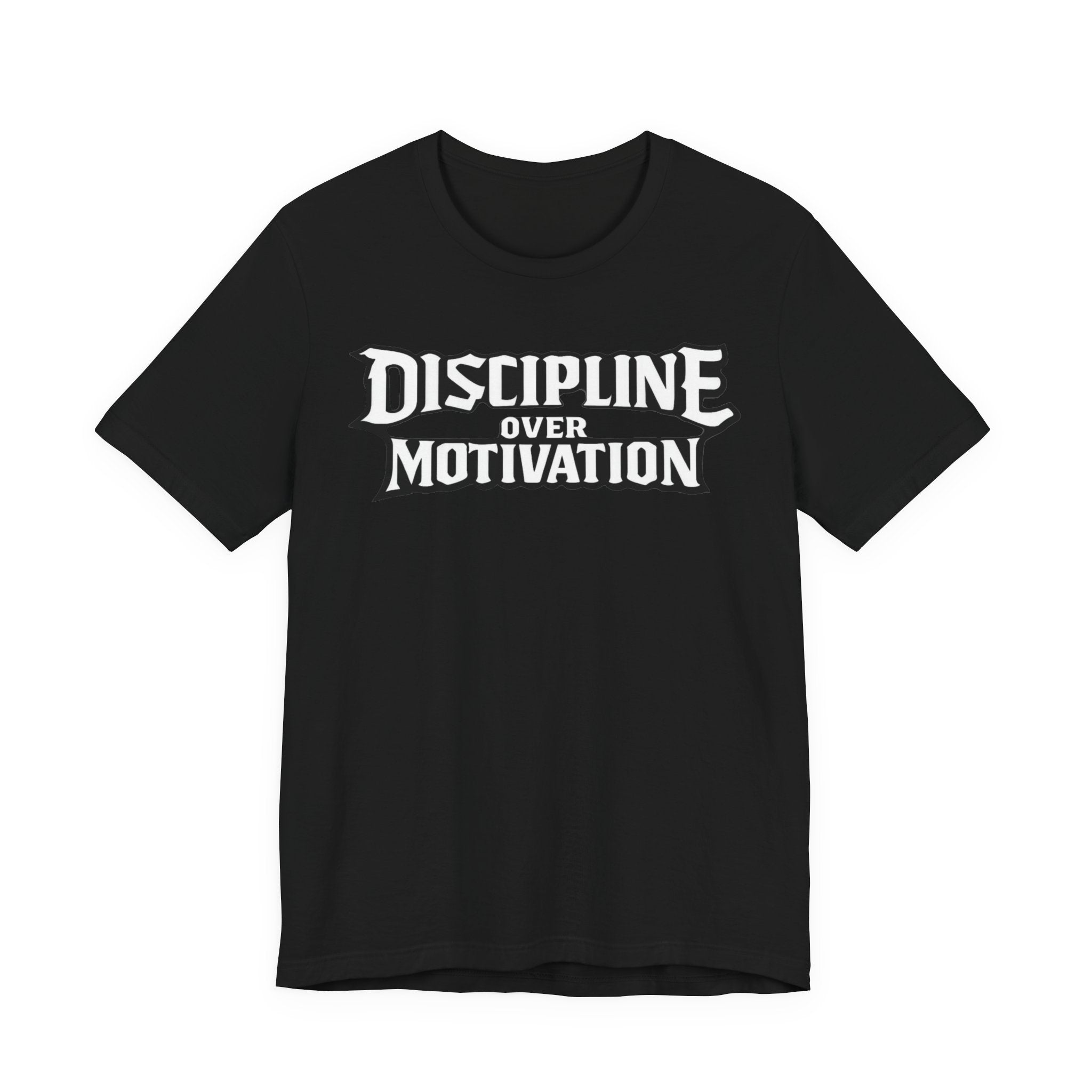 Discipline Over Motivation T-Shirt — Motivational Gym Tee